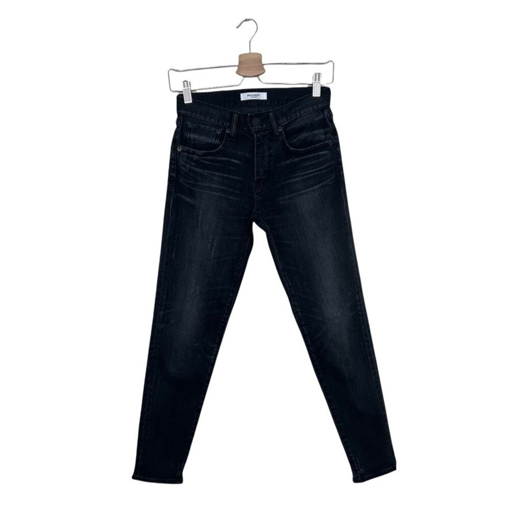 Moussy Vintage Cropped Black Skinny Jeans Size 24